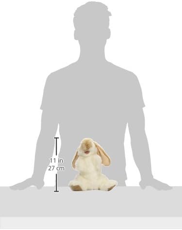 Folkmanis Standing Lop Rabbit Hand Puppet, White, 1 EA