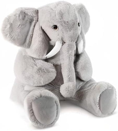 Vermont Teddy Bear Giant Elephant Stuffed Animal – 4 Foot Big Stuffed Elephant Plush from Giant Cuddle Collection Collectible Plushie for All Ages – Finished in The USA