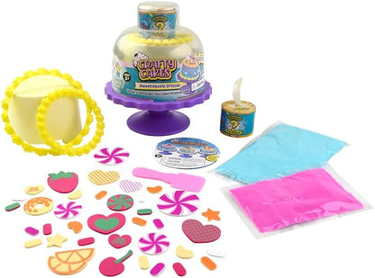 PlayMonster Crafty Cakes — Sweetdazzle Drizzle Craft Kit — Design & Create Your Own Pretend Cake — Scented Crafty Cream with Surprise Toppers — Ages 5+