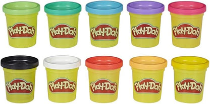 Play-Doh 10-Pack of Non-Toxic Modeling Compound, 2-Ounce Cans, Amazon Exclusive