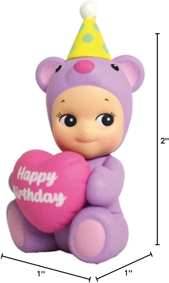 Sonny Angel Birthday Gift Bear 2021 - Original Mini Figure / Edition - 1 Sealed Blind Box, Multicolor