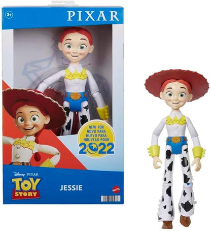 Mattel Disney and Pixar Toy Story Large Action Figure, Posable Jessie Collectible in Signature Cowgirl Look with Removable Hat, 12-inch Scale