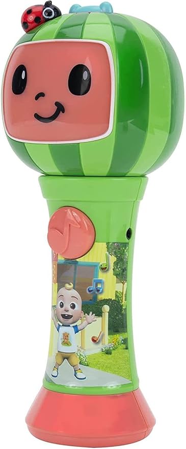 First Act Discovery CoComelon Musical Sing-Along Microphone Plays Clips of The ‘Thank You’ Song - Musical Instruments for Kids, Toddlers, and Preschoolers