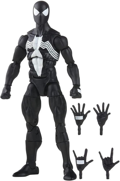 Marvel Legends Series Spider-Man 6-inch Symbiote Spider-Man Action Figure Toy, Includes 4 Accessories: 4 Alternate Hands