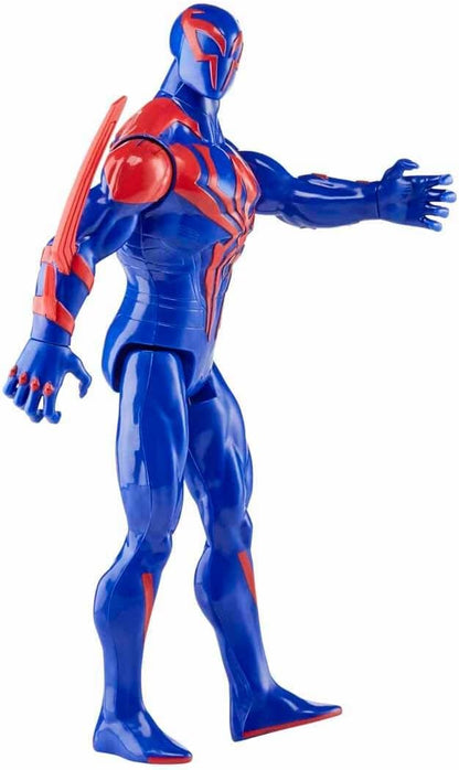 Marvel Spider-Man: Across The Spider-Verse Titan Hero Series Spider-Man 2099 Toy, 12-Inch-Scale Deluxe Figure, Toys for Kids Ages 4 and Up
