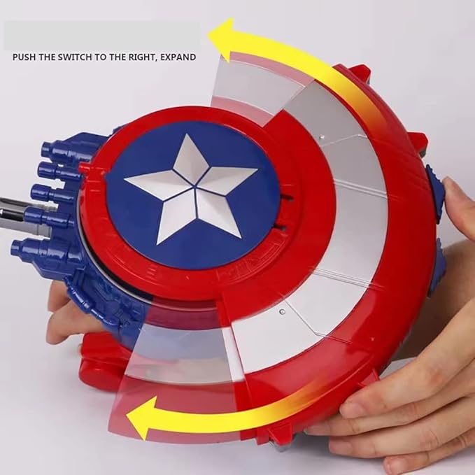 Captain Dart Shooting Shield and 20 Darts Nerf Guns Toy, Kids Boys Toddlers Gun Toys Gift for Easter Basket Age 3-12 Years Old Birthday Holiday Party