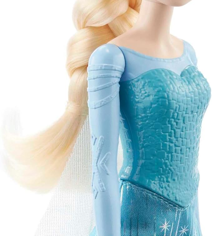 Mattel Disney Princess Dolls, Elsa Posable Fashion Doll with Signature Clothing and Accessories, Disney's Frozen Movie Toys