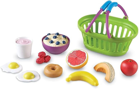 Learning Resources New Sprouts Healthy Breakfast, Pretend Play Toys for Toddlers, Play food for Kids, Play Breakfast Food, 11 Pieces, Ages 18 months