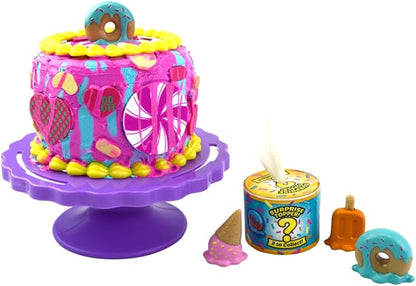 PlayMonster Crafty Cakes — Sweetdazzle Drizzle Craft Kit — Design & Create Your Own Pretend Cake — Scented Crafty Cream with Surprise Toppers — Ages 5+