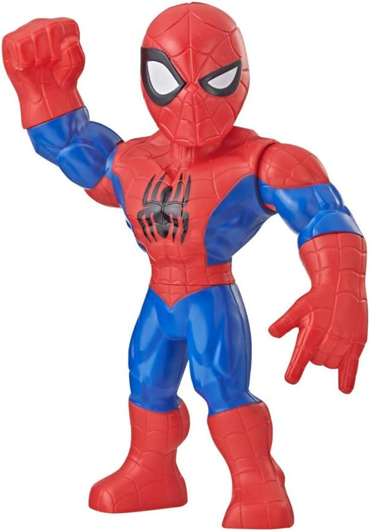 Playskool Heroes Marvel Super Hero Adventures Mega Mighties Spider-Man Collectible 10" Action Figure, Toys for Kids Ages 3 & Up