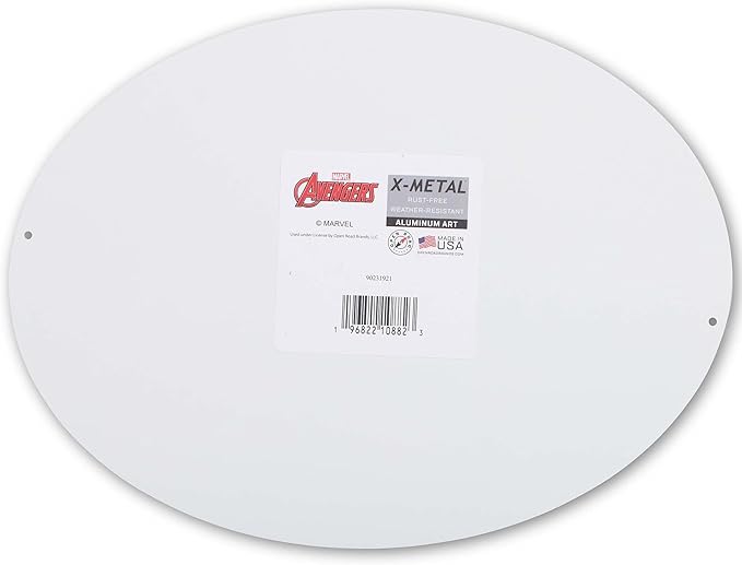 Open Road Brands Marvel Captain America Dimensional Shield Metal Sign - Fun Captain America Wall Art for Home