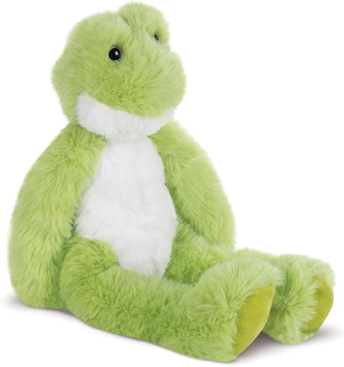 Vermont Teddy Bear Buddy Frog Plush - Frog Stuffed Animal, Green, 12 Inch - Designed in Vermont USA, Eco-Friendly Stuffed Animal Plush with Bear Hospital Care