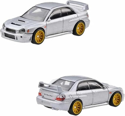 Hot Wheels HKF60 Premium 2-Pack Subaru Impreza WRX / '16 Subaru WRX STI [Mini Car] [3 Years Old and Up]