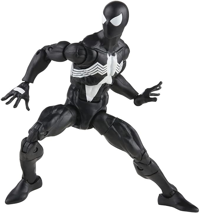 Marvel Legends Series Spider-Man 6-inch Symbiote Spider-Man Action Figure Toy, Includes 4 Accessories: 4 Alternate Hands