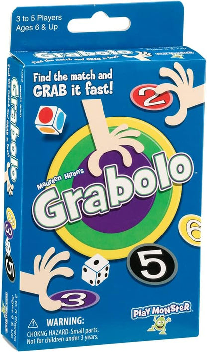 PlayMonster Grabolo Card Game - Fast-Grabbing Family Fun - for Ages 6+