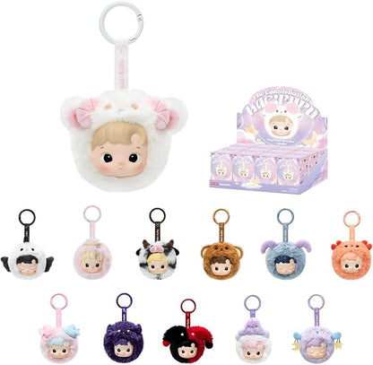 POP MART HACIPUPU The Constellation Series-Vinyl Plush Blind Box, HACIPUPU Blind Box Figures, 12PCs Random Design Action Figures Collectible Toys Home Decorations, Holiday Birthday Gifts, Whole Box