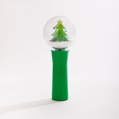Jumbo Snowball Light Up Christmas Spinners LED Spinning Wand Toy, Sensory, Stocking Stuffer, Party Favor for Kids & Adults (Christmas Tree)