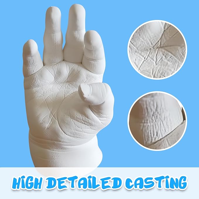 PewinGo Baby Hand & Foot Casting Kit, 3D Moulding Gift Set, Memories, Keepsakes, for Kids or Newborn, Baby Shower Presents