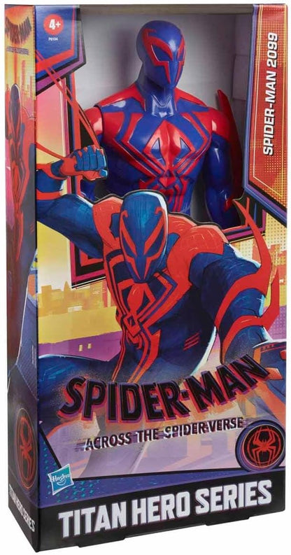 Marvel Spider-Man: Across The Spider-Verse Titan Hero Series Spider-Man 2099 Toy, 12-Inch-Scale Deluxe Figure, Toys for Kids Ages 4 and Up