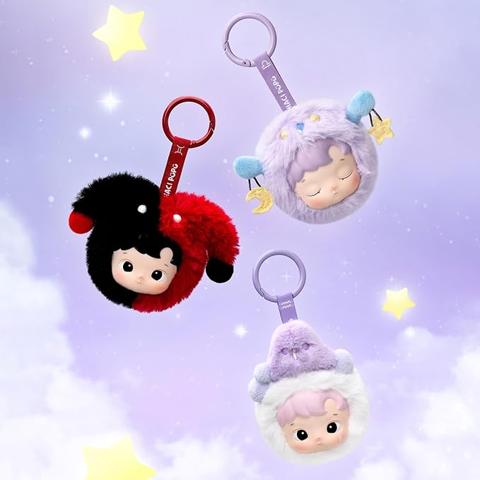 POP MART HACIPUPU The Constellation Series-Vinyl Plush Blind Box, HACIPUPU Blind Box Figures, Random Design Action Figures Collectible Toys Home Decorations, Holiday Birthday Gifts,Single Box