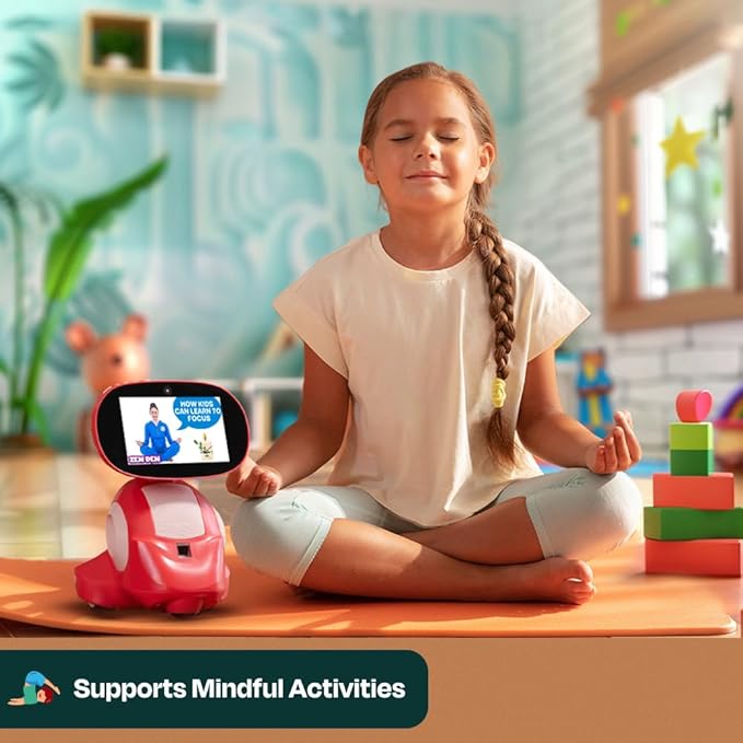 Miko 3 AI Robot for Kids – Smart Educational & STEAM Learning Robot with Interactive Apps, Games, Stories & Activities for Girls & Boys Ages 5–10 | Red