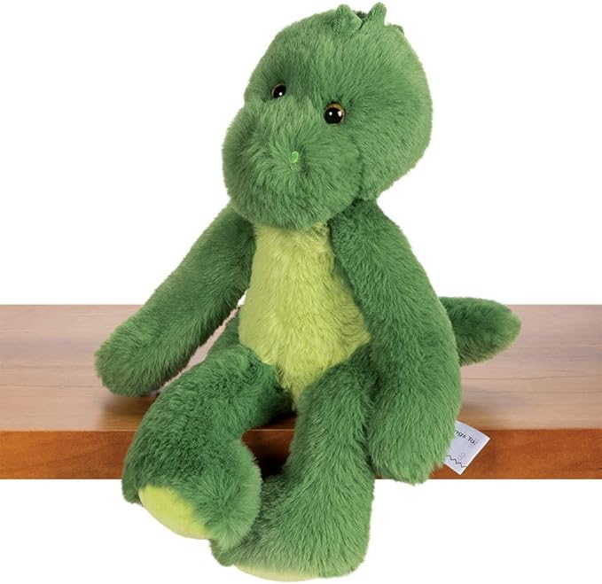 Vermont Teddy Bear Dinosaur Stuffed Animal – 15 Inch Green Dinosaur Plush Toys, Soft Stuffed Dino Plushie, Fun Gift Toy, Perfect for Snuggling for Kids, Boys and Girls, Buddy Collection