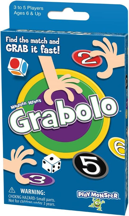 PlayMonster Grabolo Card Game - Fast-Grabbing Family Fun - for Ages 6+
