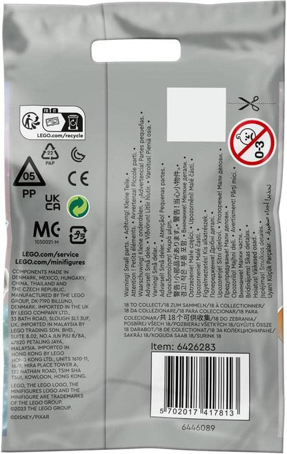 LEGO 71038 Disney Edition Minifigures 100, 1 of 18 Characters to Collect, Mickey Apprentice Sorcerer, Stitch, Mulan and More (Random Picked Unit)