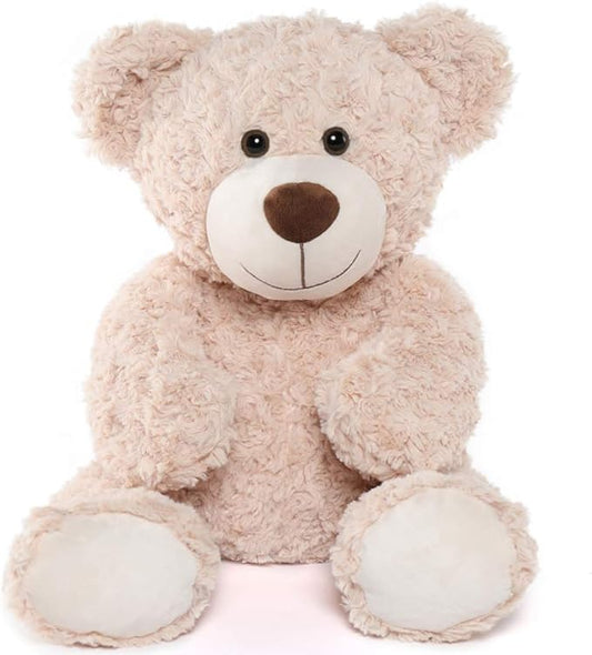 Tezituor Brown Beige Teddy Bear Stuffed Animal - 24 inches Teddy Bear Plush Toy for Boys and Girls