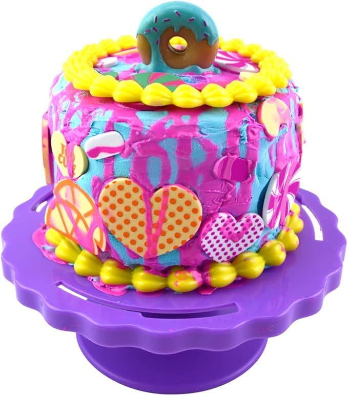 PlayMonster Crafty Cakes — Sweetdazzle Drizzle Craft Kit — Design & Create Your Own Pretend Cake — Scented Crafty Cream with Surprise Toppers — Ages 5+