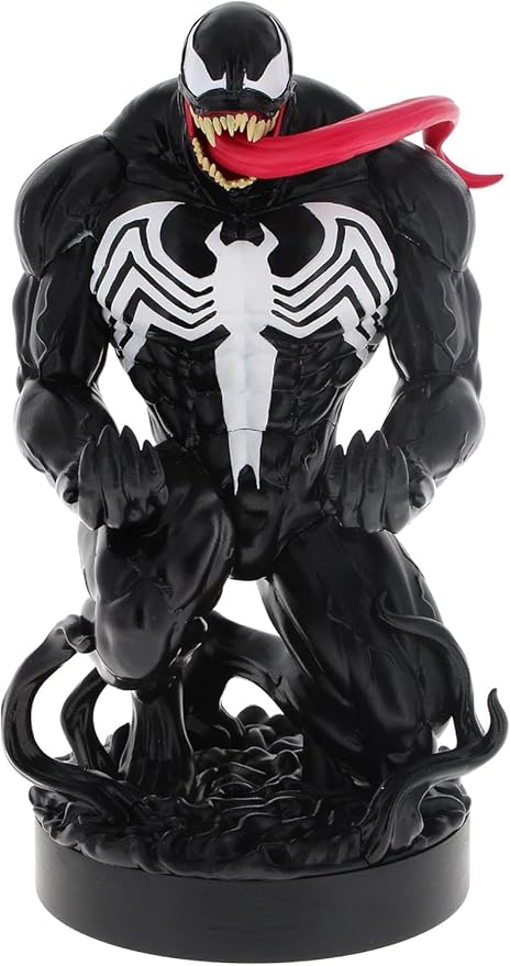 Exquisite Gaming: Marvel: Venom - Original Mobile Phone & Gaming Controller Holder, Device Stand, Cable Guys, Licensed Figure