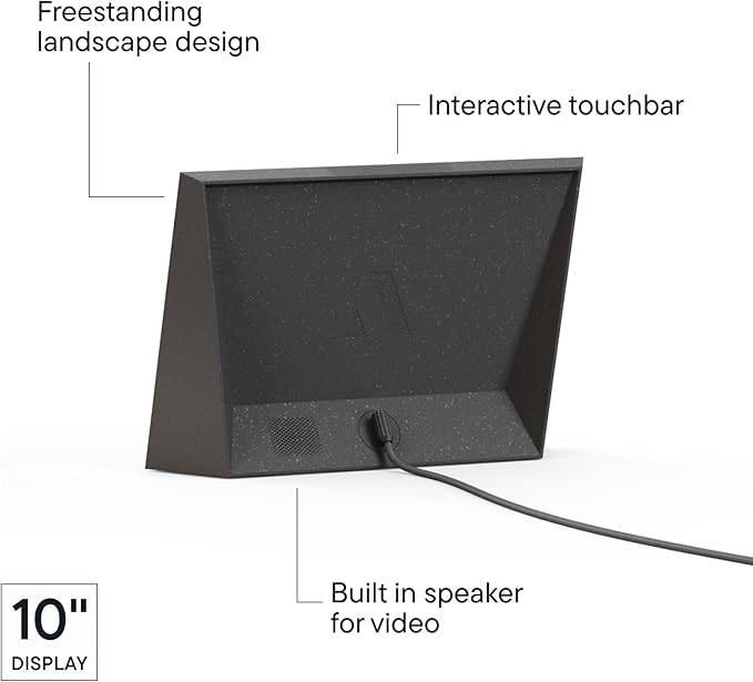 Aura Stone Digital Picture Frame - 10.1" HD Mat Display | Wirecutter's Best Digital Frame for Gifting - Send Photos Directly from Your Phone | Quick & Easy Setup Over WiFi - Free App | Black