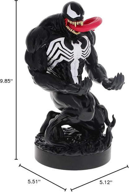 Exquisite Gaming: Marvel: Venom - Original Mobile Phone & Gaming Controller Holder, Device Stand, Cable Guys, Licensed Figure
