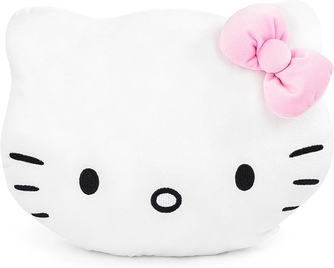 Jay Franco Hello Kitty Nogginz Set - 40 x 50 Inch Lightweight Travel Throw Blanket & Pillow - Super Soft Pink Bow 2 Piece Bedding Set
