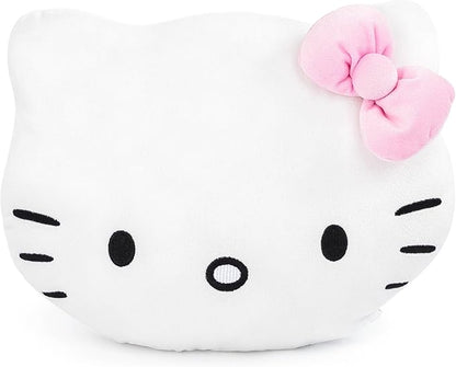 Jay Franco Hello Kitty Nogginz Set - 40 x 50 Inch Lightweight Travel Throw Blanket & Pillow - Super Soft Pink Bow 2 Piece Bedding Set