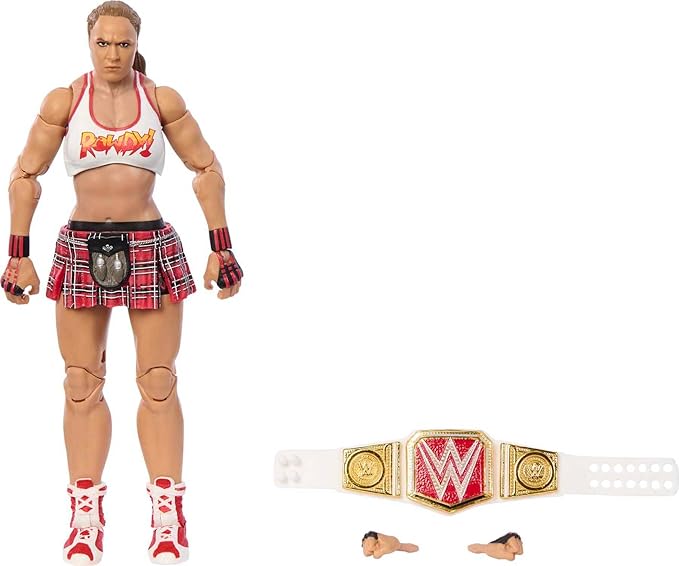 Mattel WWE Elite Collection Top Picks Action Figure & Accessories Set, Ronda Rousey 6-inch Collectible with Articulation & Interchangeable Parts
