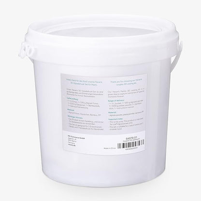 Navaris Couples Hand Casting Kit - Molding and Plaster Powder Set for 3D Casts of Adults, Children, Baby Hands - Includes 0.8 Gallon Mixing Bucket