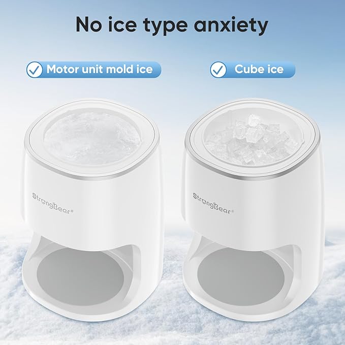 StrongBear Snow Cone Shaved Ice Machine, Electric Ice Shaver Slushie Machine, Snowcone Maker for Kids Birthday Party, House Warming Gifts New Home, Kitchen Gift Ideas, White