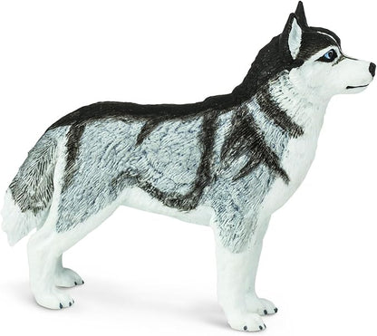Safari Ltd. Siberian Husky Figurine - Detailed 3.25" Plastic Model Figure - Fun Educational Play Toy for Boys, Girls & Kids Ages 3+