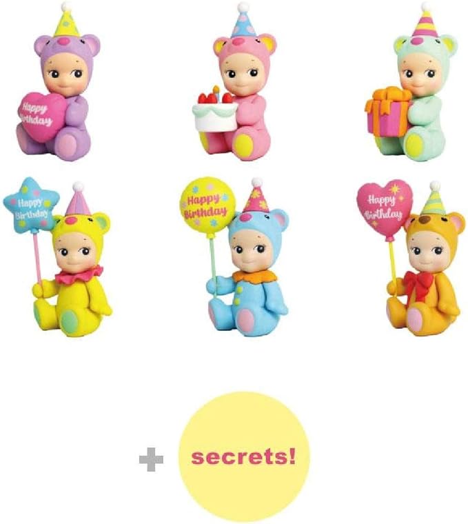 Sonny Angel Birthday Gift Bear Series - 2021 Limited Edition, Original Mini Figure (1) Assorted Sealed Blind Box