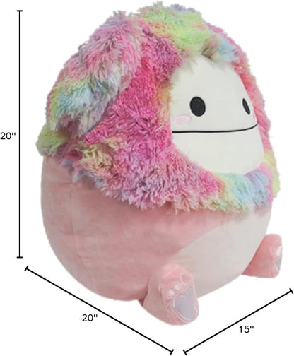 Squishmallows 20-Inch Diane Peach Bigfoot with Rainbow Hair - Jumbo Ultrasoft Official Kelly Toy Plush - Amazon Exclusive