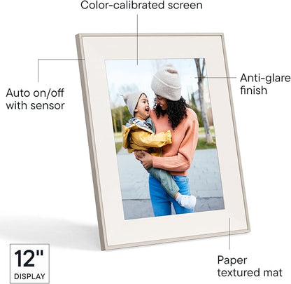 Aspen 12" | Aura's Most Versatile HD Digital Picture Frame