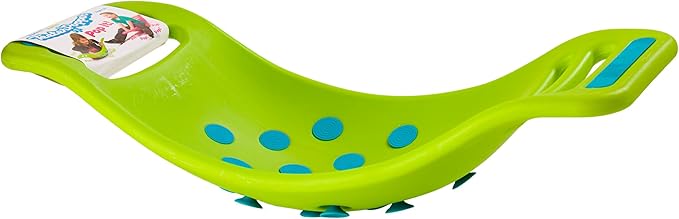 Fat Brain Toys Teeter Popper, Indoor Toddler Sensory Toys for Ages 3 and Up, Green