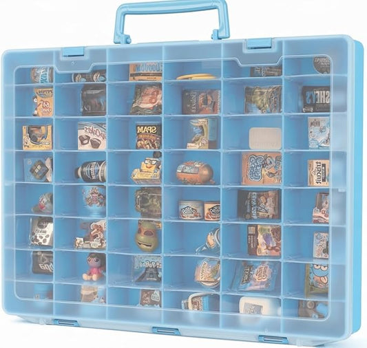 Plastic Toy Storage Case Compatible with Mini Brands Collector Toys, Miniverse, Shopkins, Real Littles, and LOL Surprise Series 1, 2, 3, 4, Collectible Compartments for Miniatures, Travel Friendly