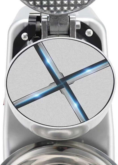 Snow Cone Machine Shaved Ice Machine Ice Crusher with Stainless Steel Blade Kitchen Electric for Shaved Ice and Snow Cone (300W 2000r/min) Also Comes with a Free Ice Pick and Ice Cube Tray