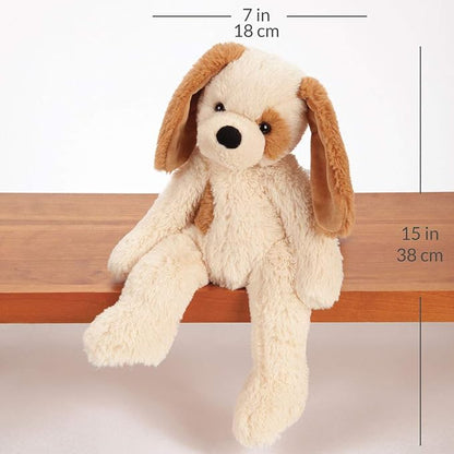 Vermont Teddy Bear Dog Stuffed Animal – 15 Inch Tan Puppy Plush Toy, Ultra Soft and Cute Stuffed Dog Plushie, Fun Gift Toy, Perfect for Snuggling for Kids, Boys and Girls, Buddy Collection