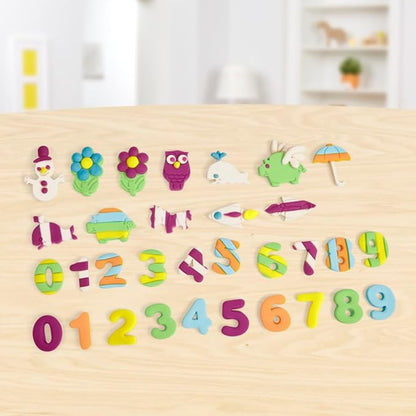 Hasbro Play-Doh Fundamentals - 10 Numbers plus Multiple Shape Stamper Tools plus 6 Colors of Play-Doh