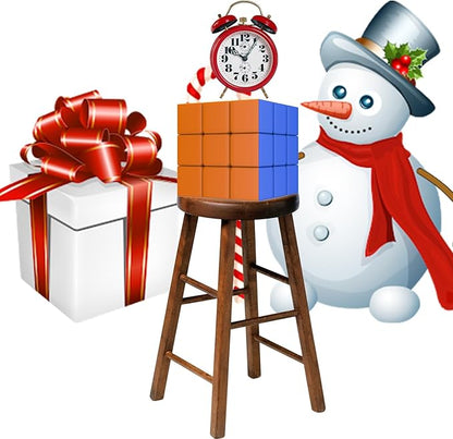 Speed Cube 3x3 Stickerless Smooth Turning Puzzle Box 56MM/2.2inch Educational Magic Cubes for Beginners Keeping Kids Busy Fidget Toy for Adults Colorful Design Gift Exercise Hand-Eye Coordination