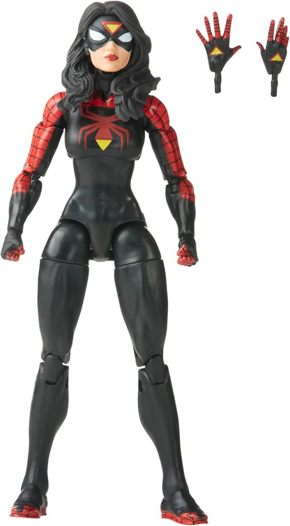 Marvel Legends Series Jessica Drew Spider-Woman, Spider-Man Legends Collectible 6 Inch Action Figures, 2 Accessories