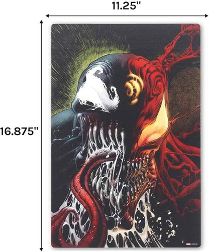 Open Road Brands Marvel Spider-Man Venom and Carnage Wood Wall Decor - Intense Marvel Wall Art for Man Cave or Movie Room